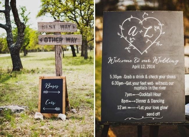 para indiciar el programa de la boda 