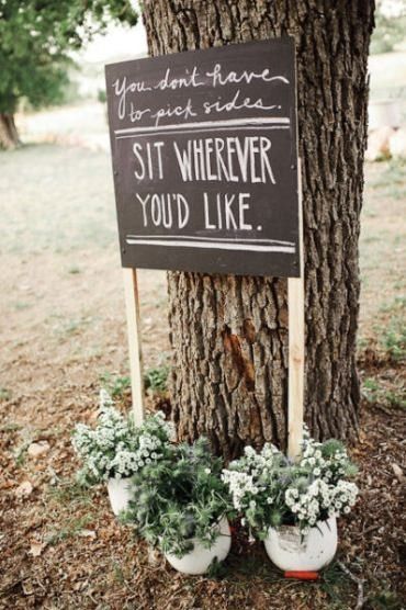 para indicar el programa de la boda 