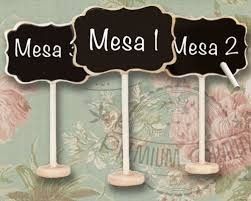numeradores de mesa