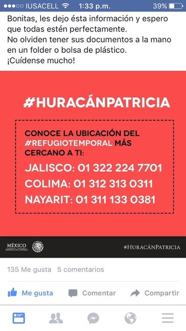 Oremos todos por que el ciclón patricia no afecte tanto - 2