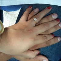 Fotos lindas con su anillo de compromiso - 1