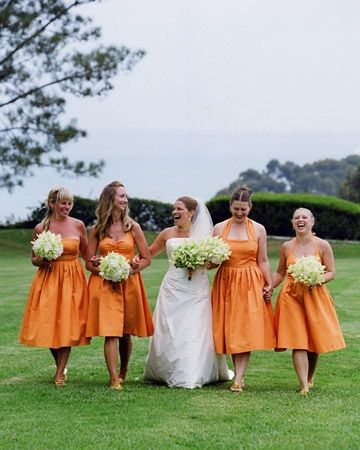 boda en anaranjado