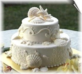 pastel para boda en playa