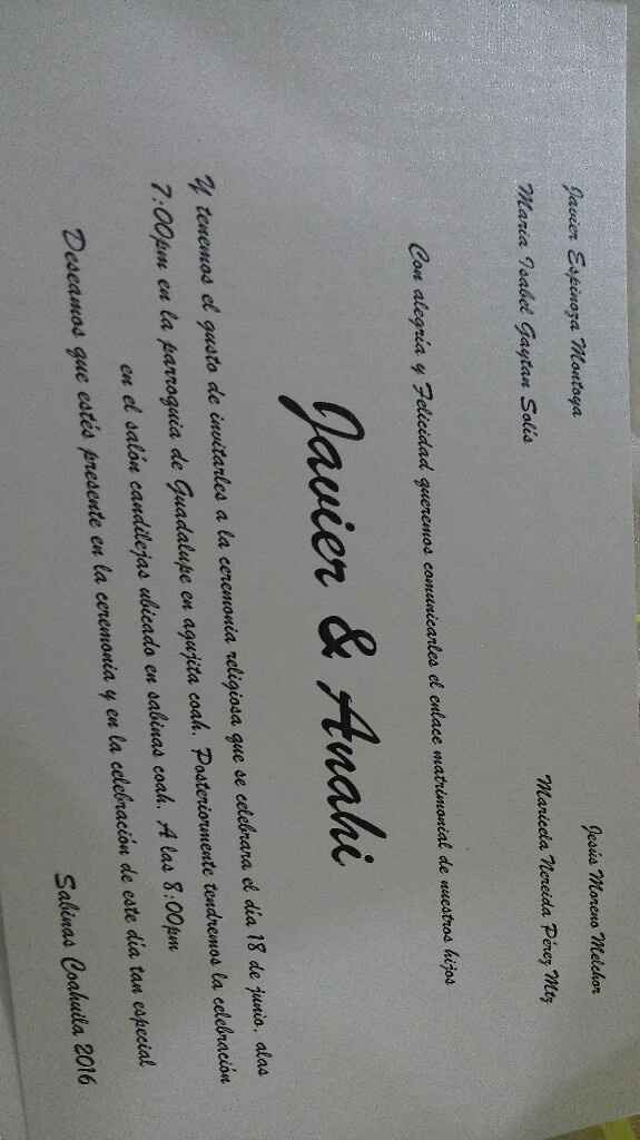 ¿Cómo son tus invitaciones? - 2