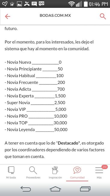 Jerarquía de novios - 1