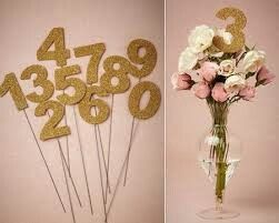 Indicadores de numeros para las mesas - 4