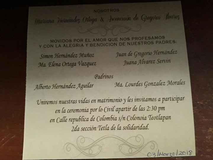  Nuestras invitaciones: Miriam & Roberto - 1