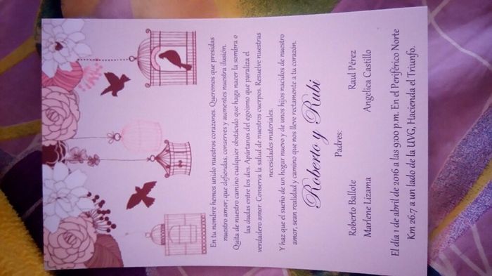 Las invitaciones hechas por mi - 2