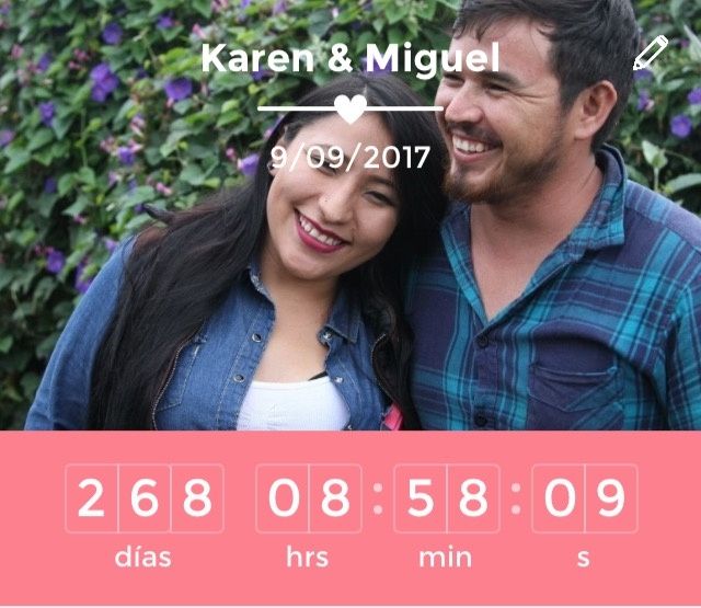 Contador de Karen y Miguel