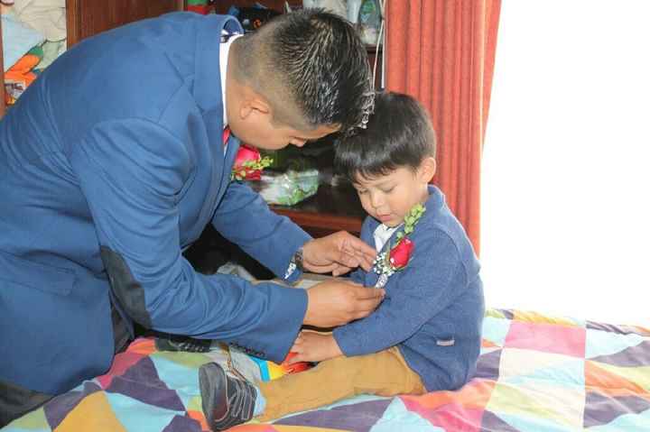 Azul traje para novio - 1