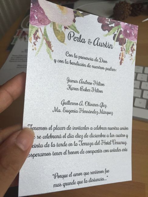 Invitaciones segunda clase