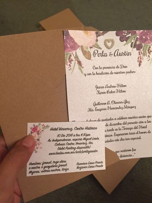 Invitaciones segunda clase