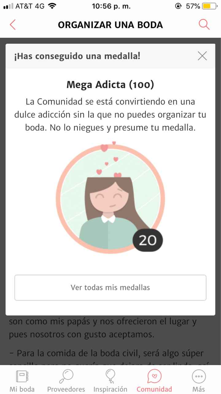 Gane medalla de mega adicta - 1