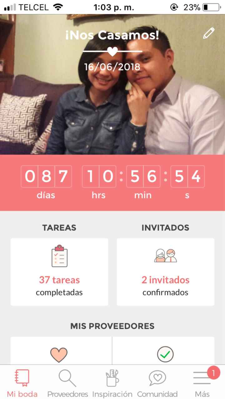 ¿Cuánto falta para que se casen? - 1