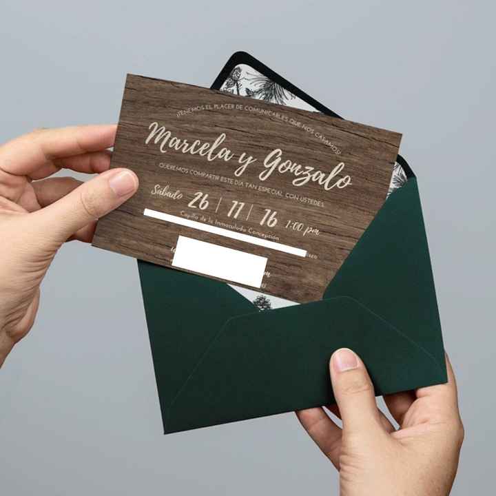 Me ayudan a elegir el color de l madera para la invitación? - 3
