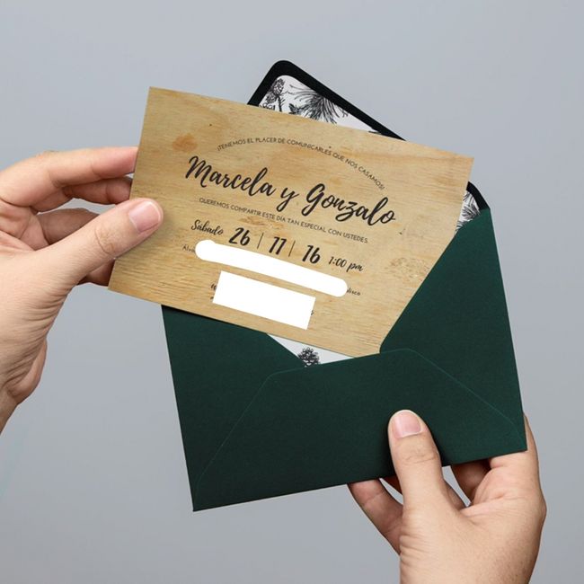 Me ayudan a elegir el color de l madera para la invitación? - 2