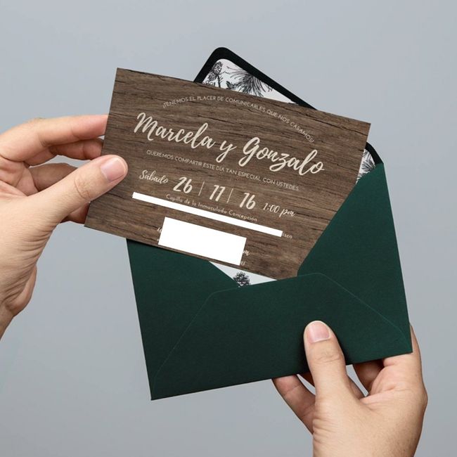 Me ayudan a elegir el color de l madera para la invitación? - 3