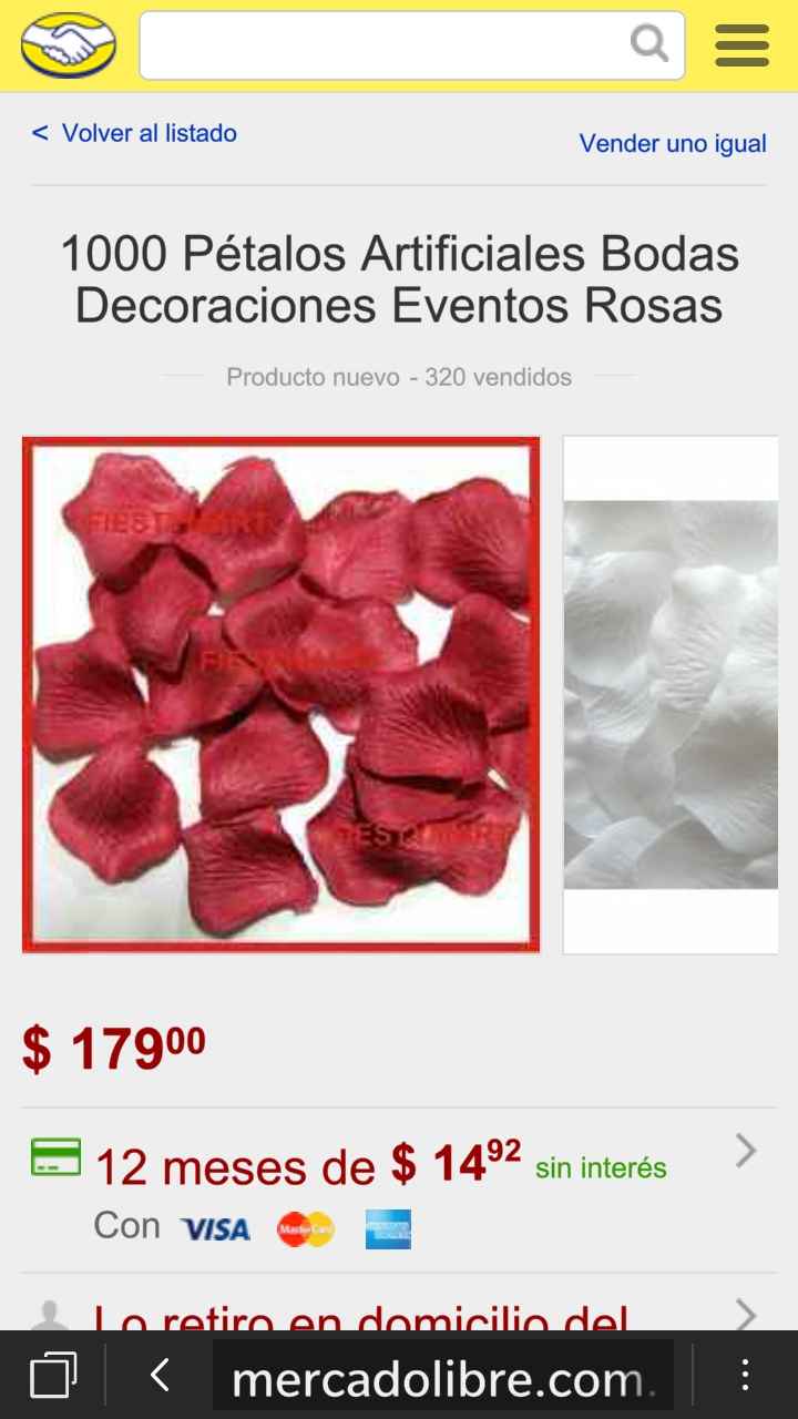 Petalos de Rosa Artificiales 