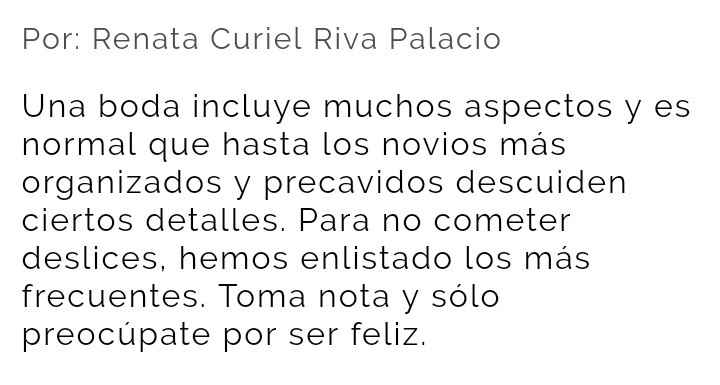 Los 100 errores más comunes en las bodas - 1