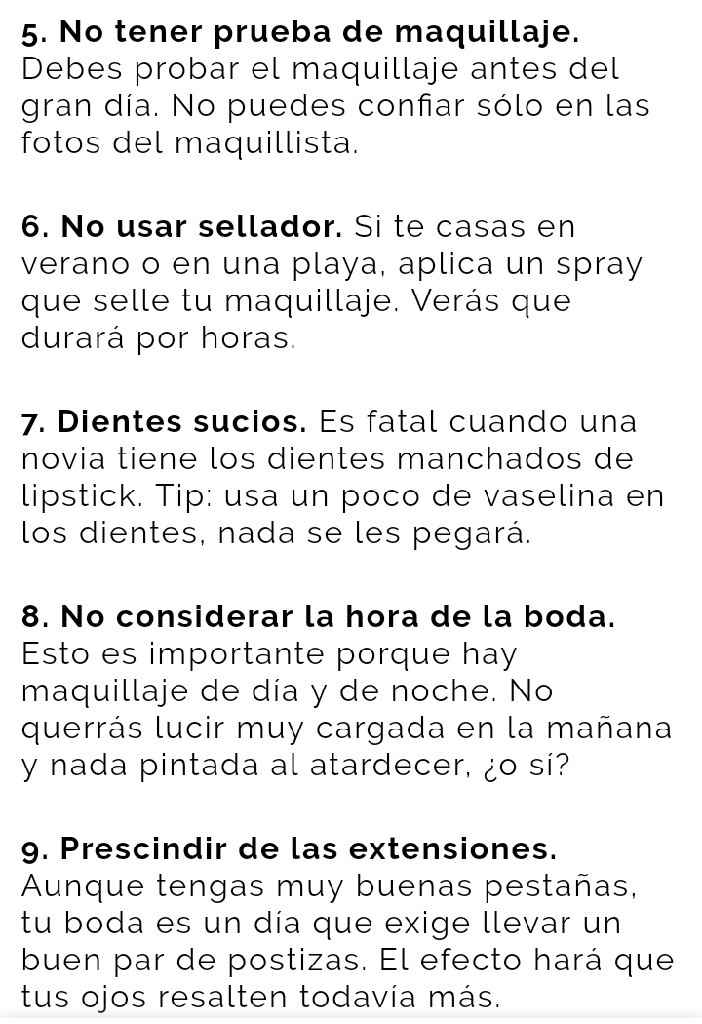 Los 100 errores más comunes en las bodas - 3