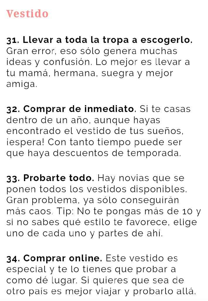 Los 100 errores más comunes en las bodas - 11