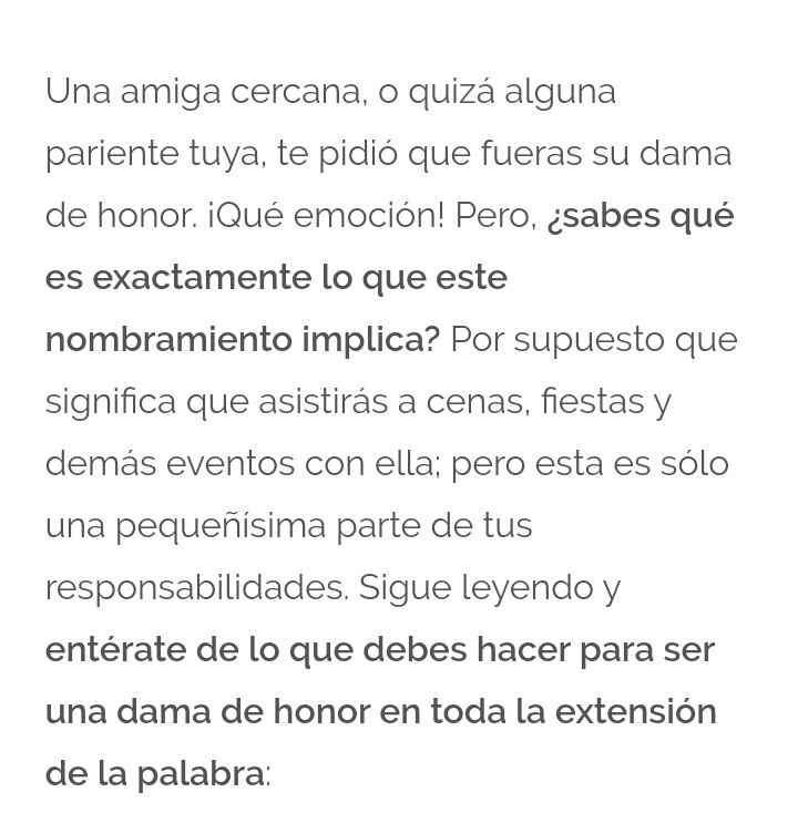 Las 10 funciones clave una dama de honor - 2