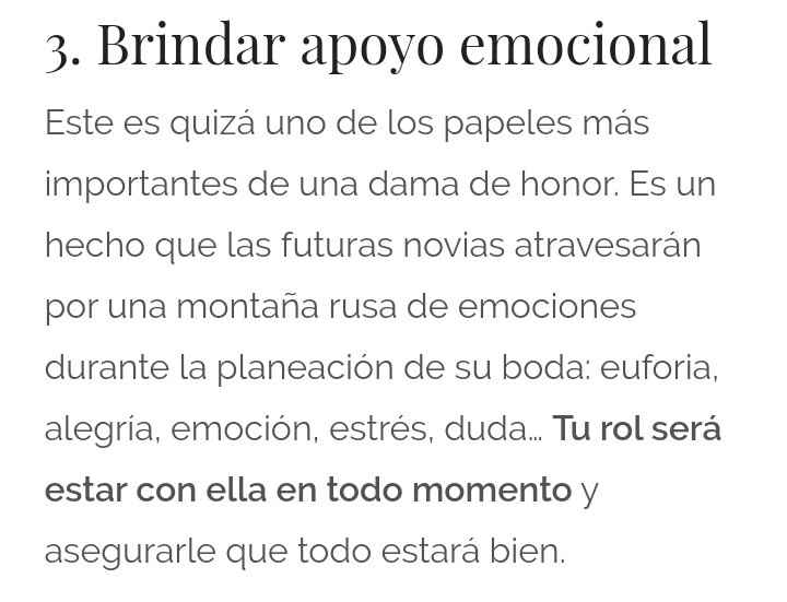Las 10 funciones clave una dama de honor - 5