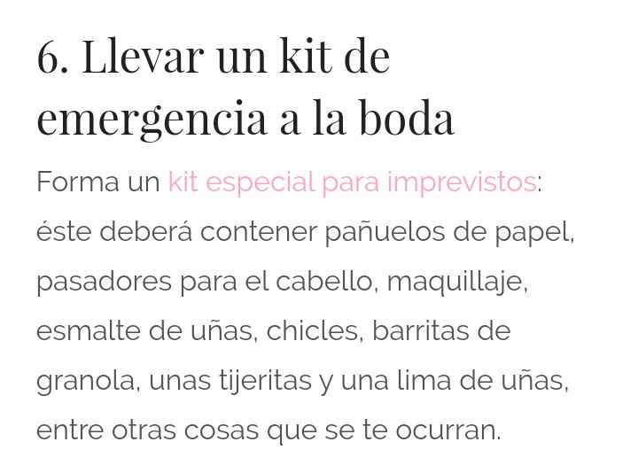 Las 10 funciones clave una dama de honor - 8