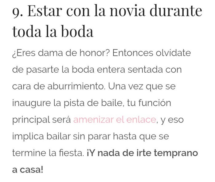 Las 10 funciones clave una dama de honor - 11