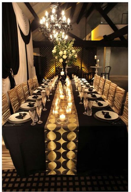 Combinaciones de colores en negro con dorado y rosa - 3