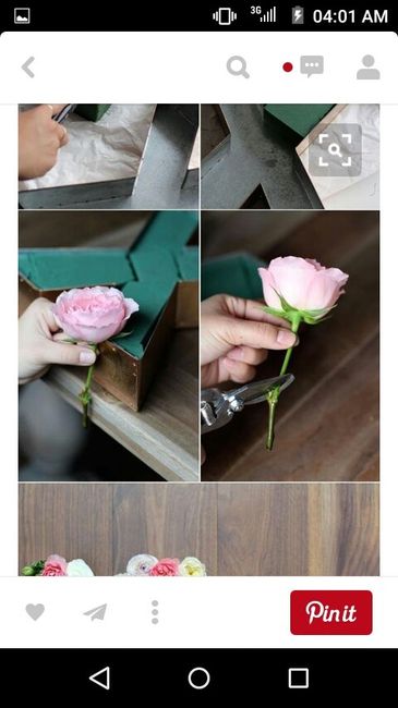 Letras florales diy: adorable!!! - 3