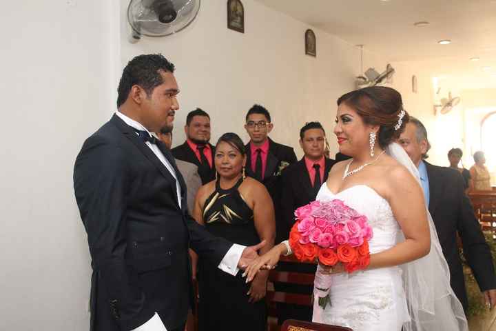 entregando a la novia