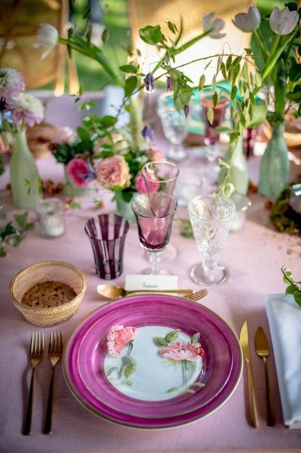 Montaje de banquete en rosa 💕 3