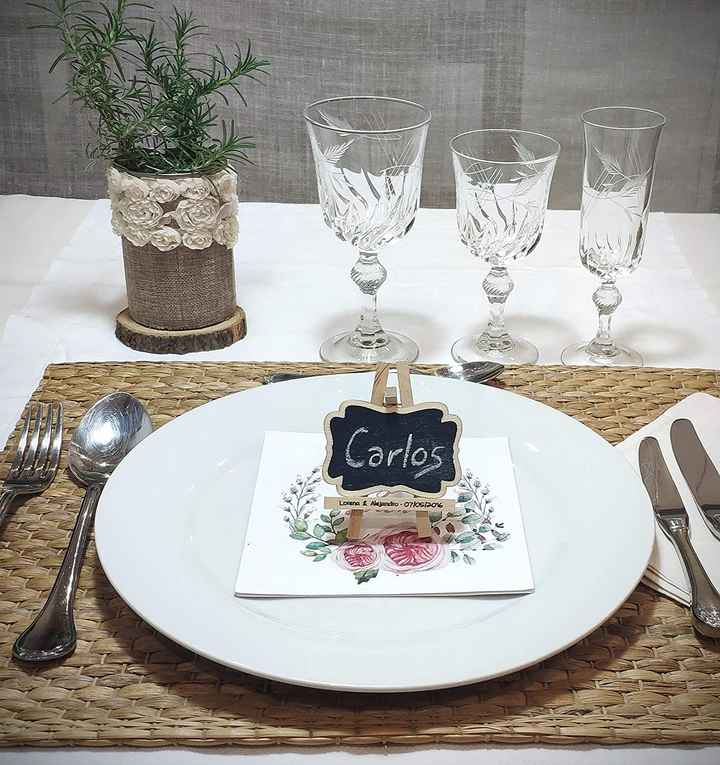 Marcadores de sitios para lugares en la recepción - 1