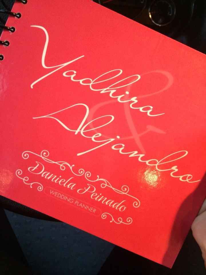 La Agenda de nuestra boda!!!