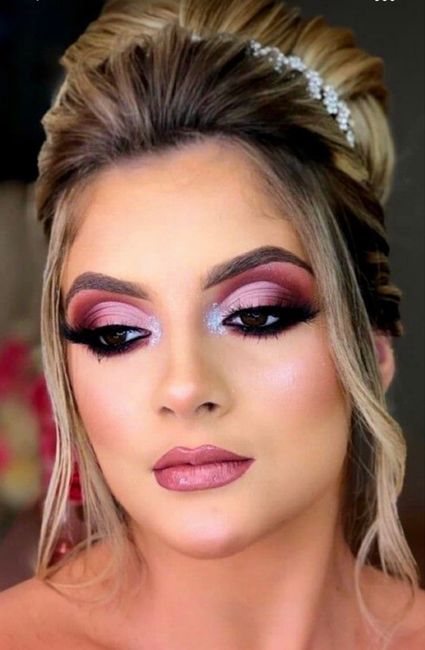 Maquillaje muy rosa💕💕 2