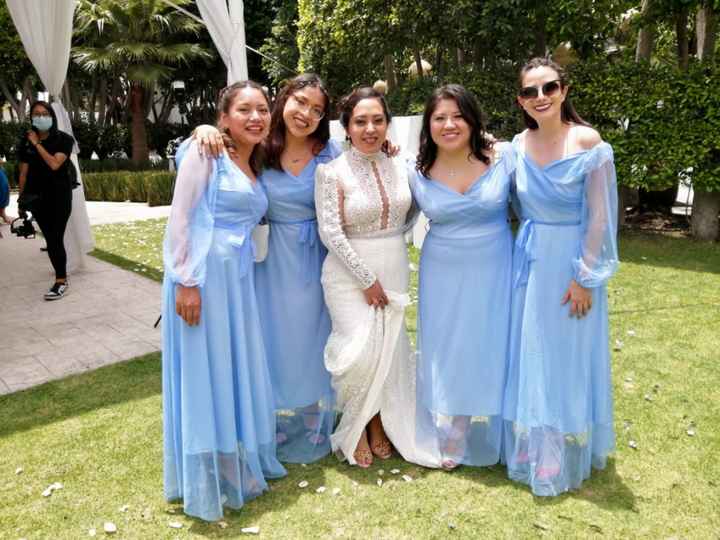 Damas de honor en baby blue - 1