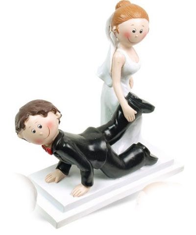 novios para la tarta del pastel