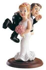 novios para la tarta del pastel