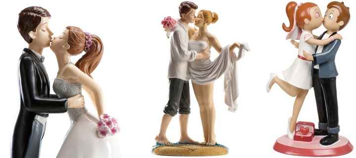 novios para la tarta del pastel