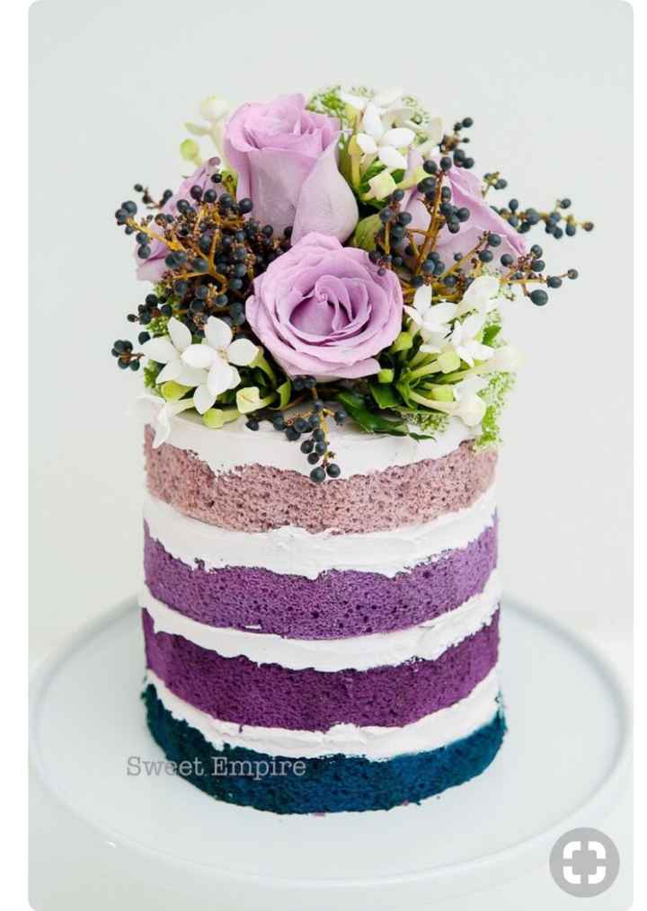  Pasteles para boda Morada - 1