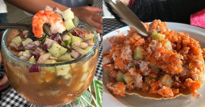 Probar los mariscos