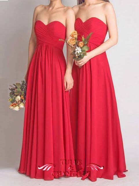 Ideas de vestidos rojos para damas ❤️ 2
