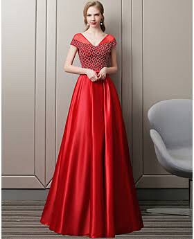 Ideas de vestidos rojos para damas ❤️ 10