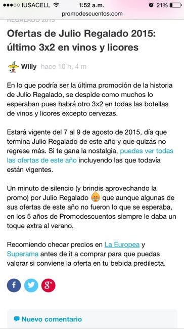 De nuevo 3x2 en vinos y licores - 1