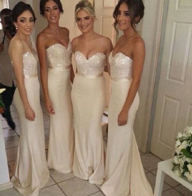 Damas de honor si o no y de que color? - 2