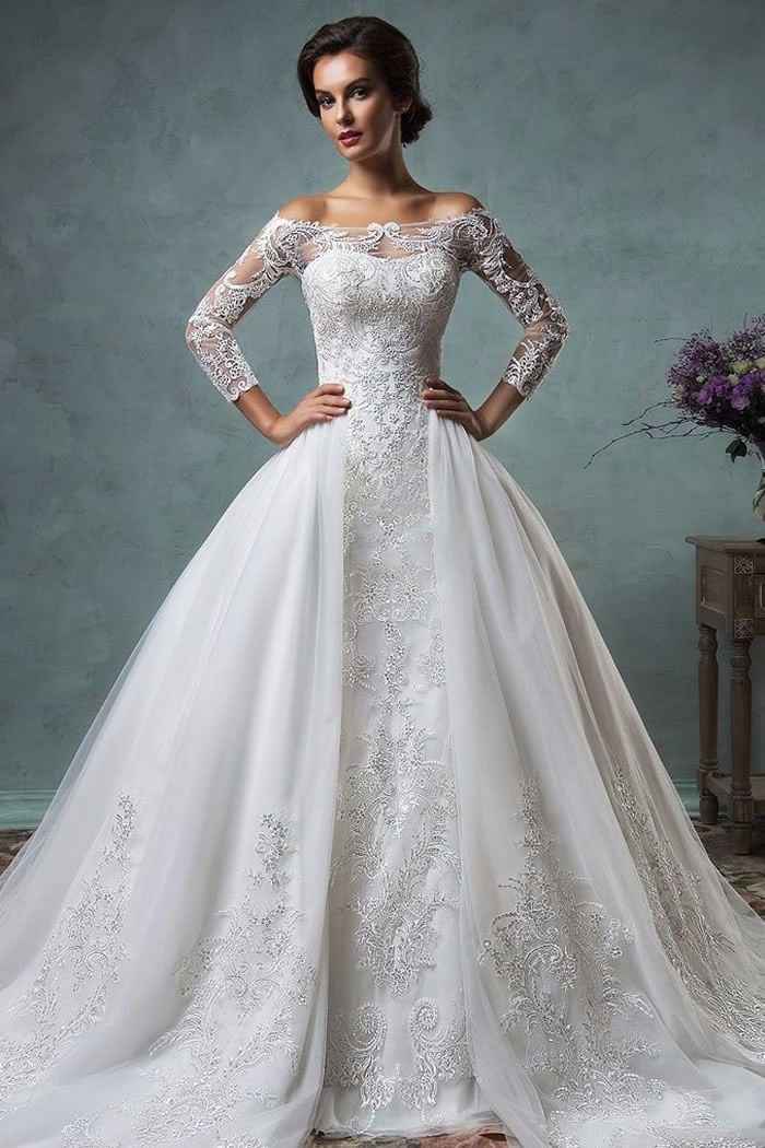 vestido de novia desmontable