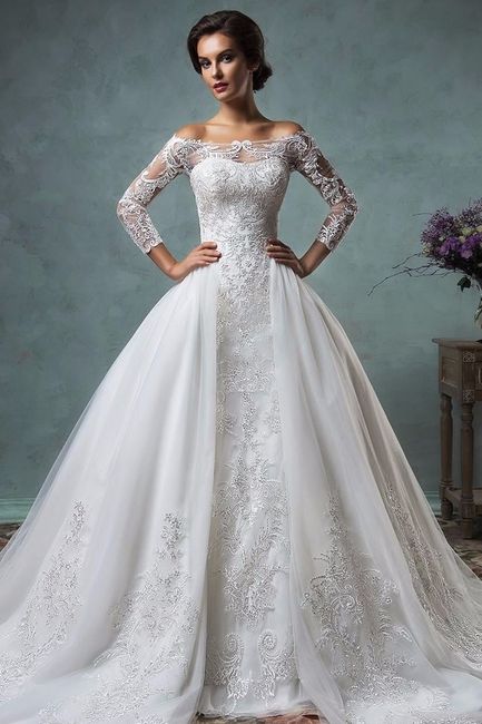 vestido de novia desmontable