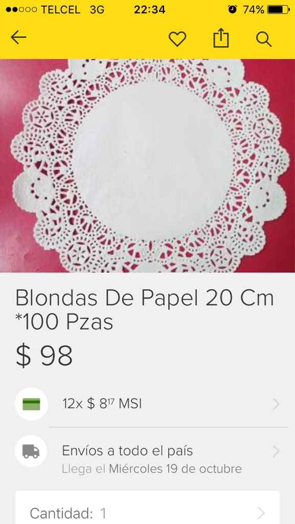 Invitaciones: donde consigo el papel de blondas!! - 1