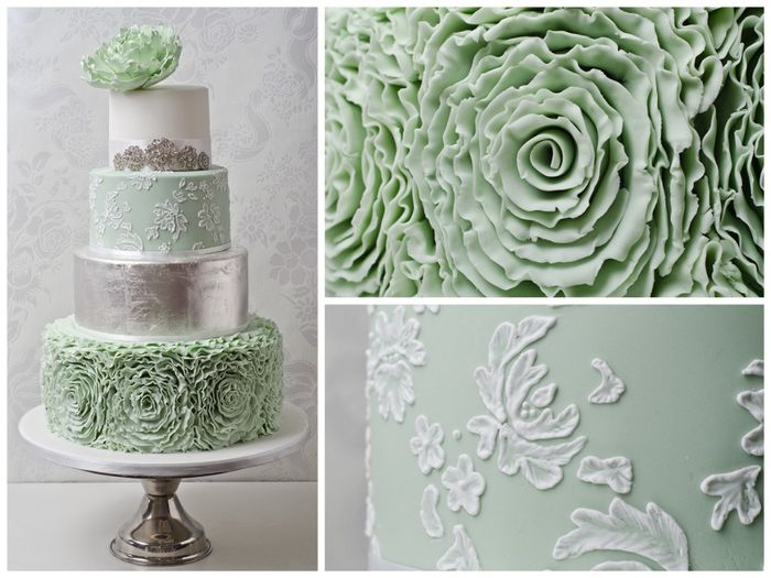 Pasteles verde con oro 9